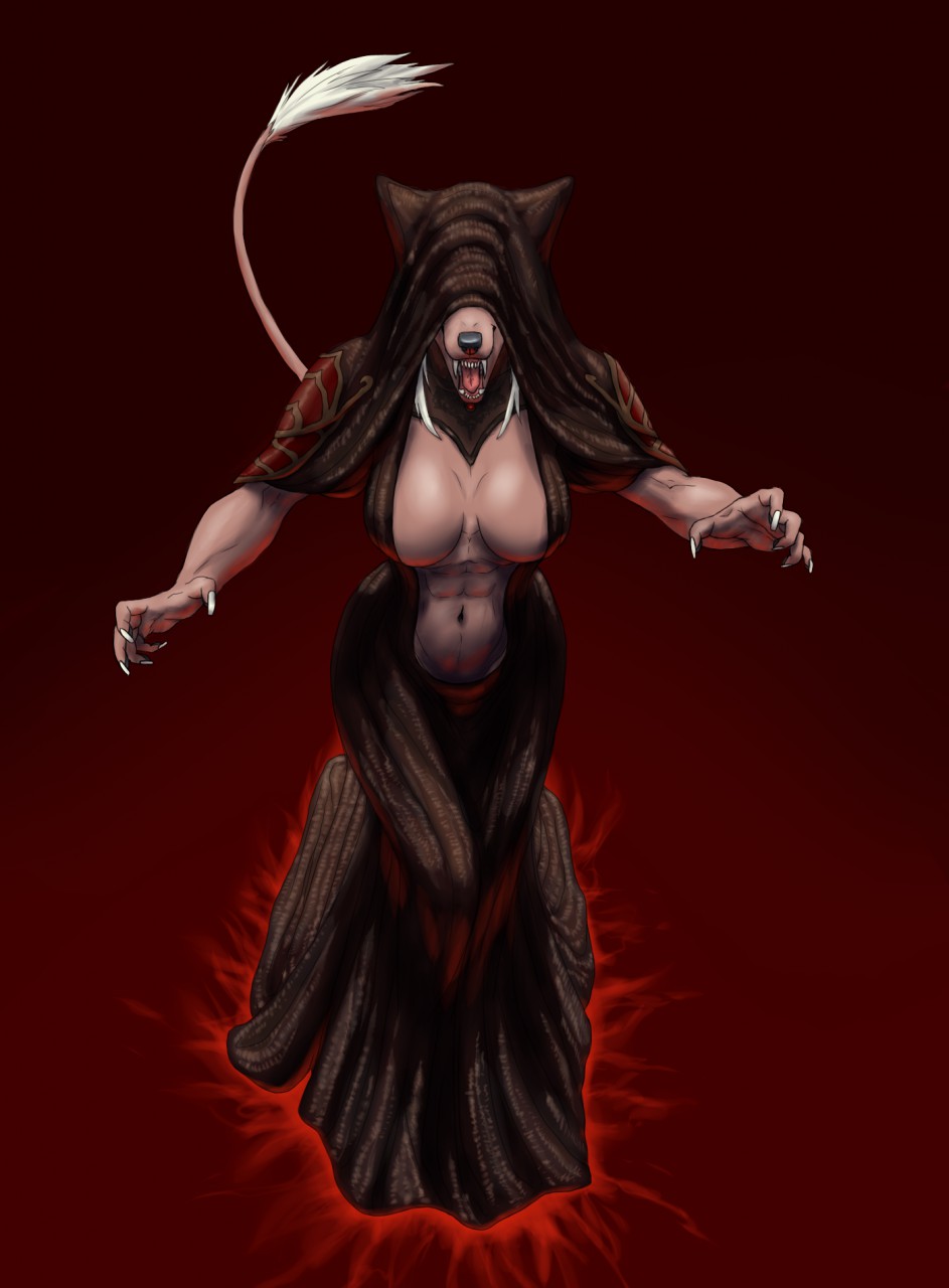 abs anthro athletic big_breasts black_nose breasts canid canine canis castlevania chinese_crested_dog claws clothed clothing cosplay covering_eyes digital_media_(artwork) domestic_dog dress female goth hair hairless hairless_dog halloween hi_res holidays hood konami mammal mature_female monstrovod navel nintendo sharp_teeth simple_background sixty smile solo standing tail_tuft teeth toy_dog tuft vampire video_games white_hair