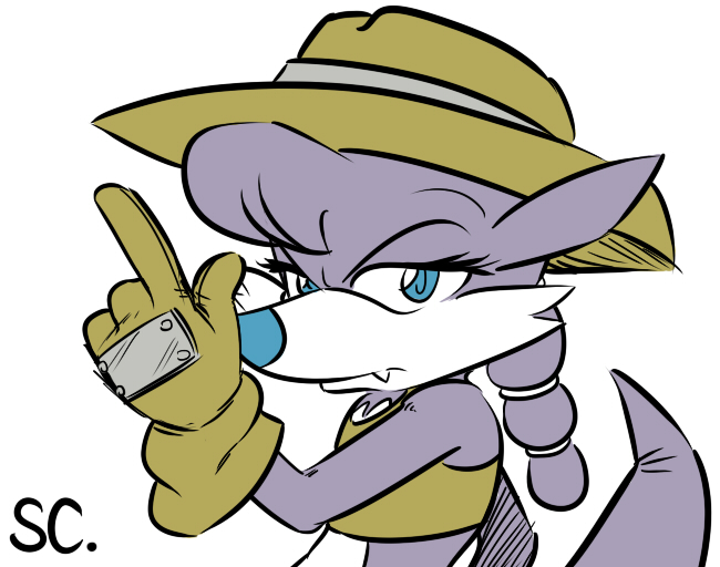 2011 blue_eyes clothing crop_top female gloves handwear hat headgear headwear looking_at_viewer mammal mustela mustelid musteline nicolette_the_weasel saltcore shirt simple_background solo sonic_the_hedgehog_(archie) sonic_the_hedgehog_(comics) sonic_the_hedgehog_(series) topwear white_background