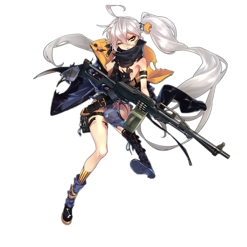 1girl ahoge belt_boots blue_legwear boots commentary cross-laced_footwear full_body girls_frontline gun hair_between_eyes holding holding_gun holding_weapon holster jacket kneehighs lace-up_boots long_hair machine_gun mismatched_footwear mismatched_legwear no_sense_of_shame official_art one_eye_closed open_clothes open_jacket parted_lips pkp_(girls_frontline) pkp_pecheneg shadow side_ponytail silver_hair single_kneehigh single_thighhigh solo standing standing_on_one_leg striped striped_legwear thick_eyebrows thigh_holster thighhighs torn_clothes torn_jacket transparent_background trigger_discipline tsurime vertical-striped_legwear vertical_stripes very_long_hair weapon yellow_eyes yellow_legwear