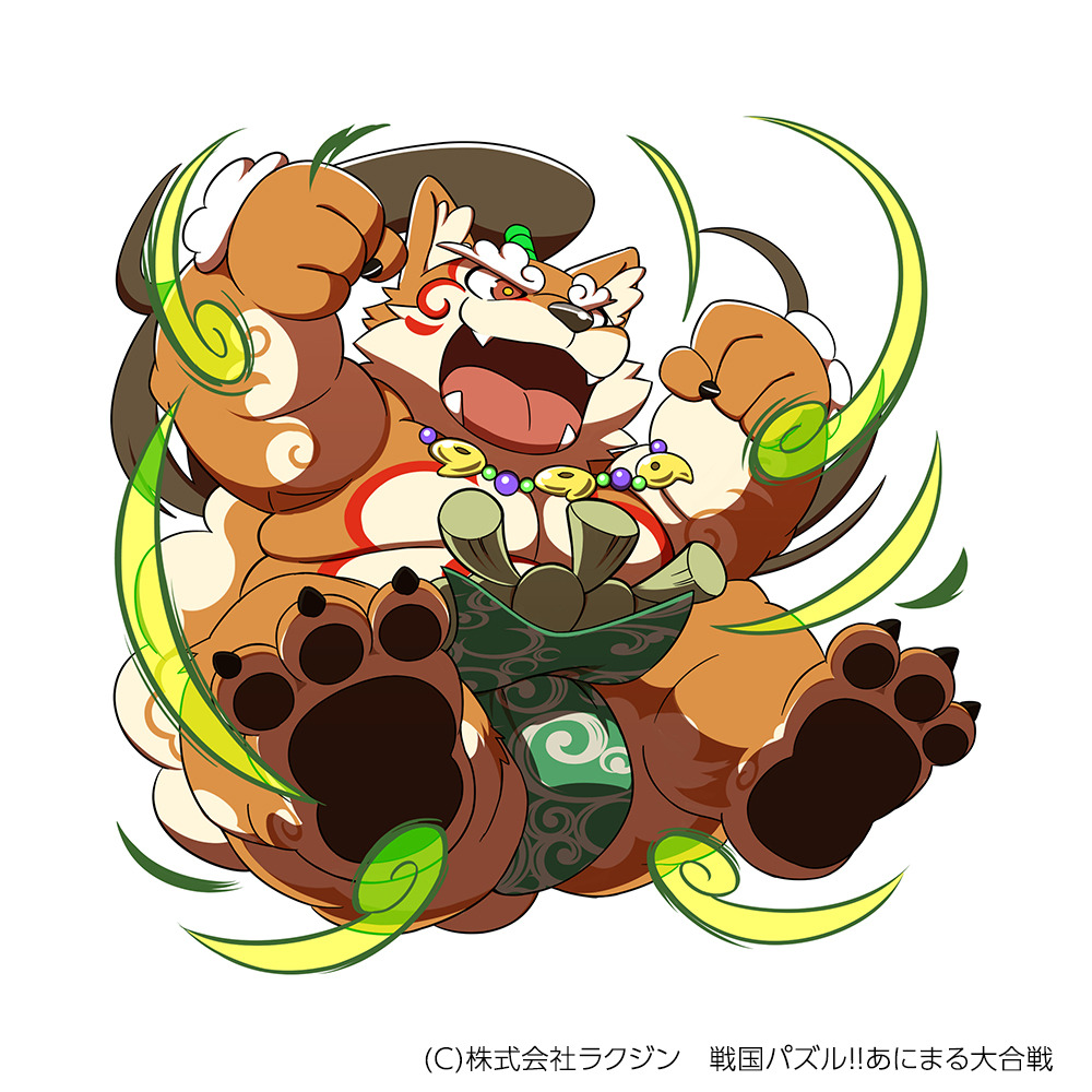 1:1 2019 anthro asian_clothing belly bulge canid canine canis clothing domestic_dog east_asian_clothing humanoid_hands japanese_clothing kinoshita-jiroh male mammal mawashi nomi_no_sukune overweight overweight_male sengoku_puzzle simple_background sumo video_games white_background