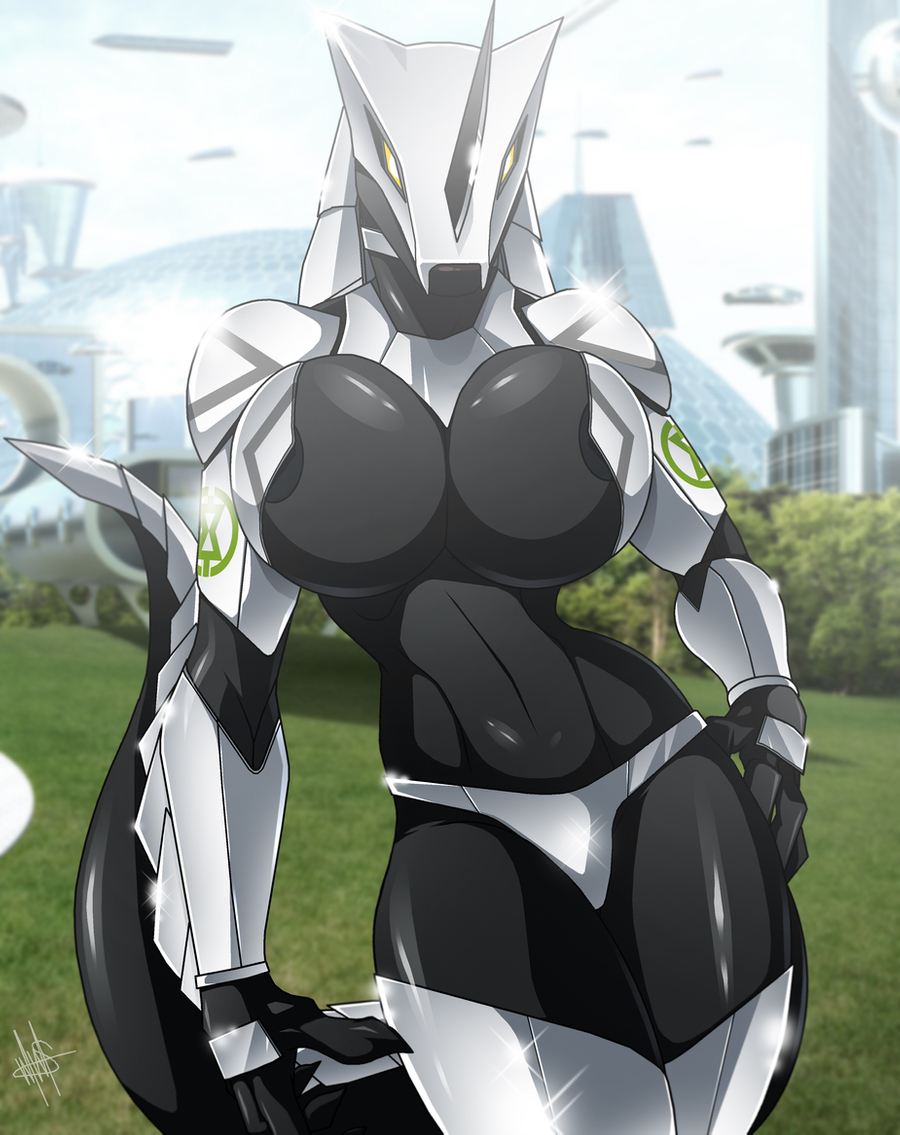 2011 android angela-45 anthro armor athletic big_breasts black_body breasts claws cleavage clothed clothing cyber_dragon digital_media_(artwork) dragon female glistening glowing glowing_eyes horn huge_breasts lips looking_at_viewer machine metal metal_bikini non-mammal_breasts organic pose prehensile_tail robot scalie side_boob skimpy solo thick_bottom_lip thick_tail thick_thighs unconvincing_armor walter_sache