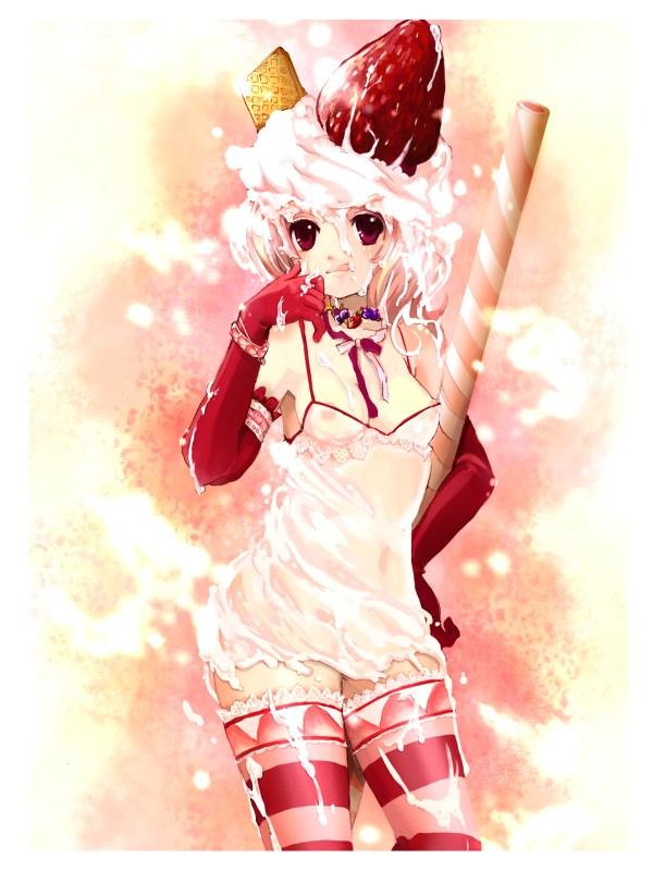 food personification strawberry_shake tagme