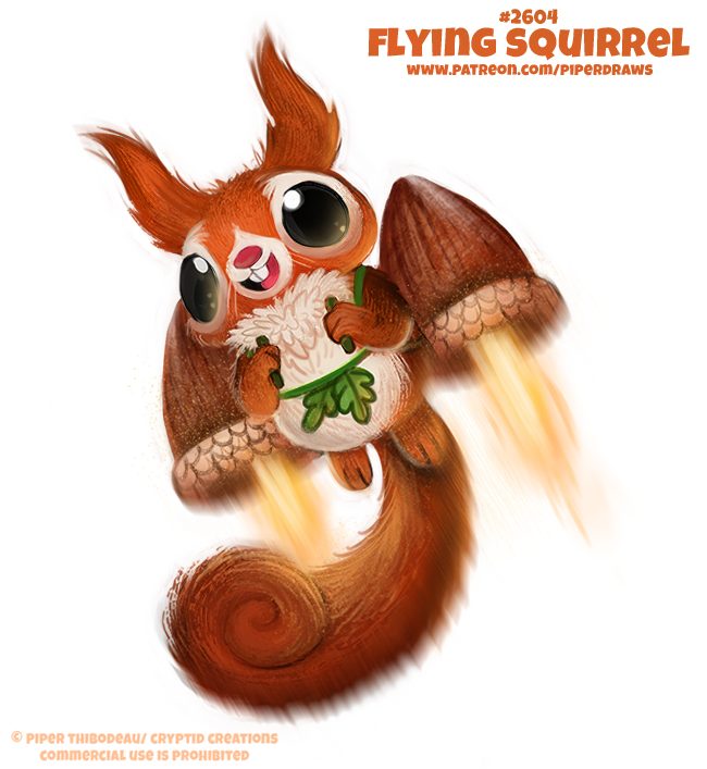 acorn ambiguous_gender beady_eyes black_eyes brown_body brown_fur buckteeth cryptid-creations english_text eurasian_red_squirrel feral fire flying fur humor jet_pack leaf mammal nut open_mouth pun rocket rodent sciurid simple_background smile solo teeth text tree_squirrel url visual_pun white_background white_body white_fur