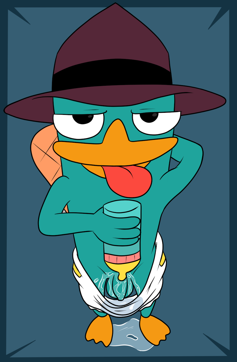 beak brian diaper disney genitals hi_res humanoid_penis lordkumi male mammal monotreme penis perry perry_the_platypus phineas_and_ferb platypus