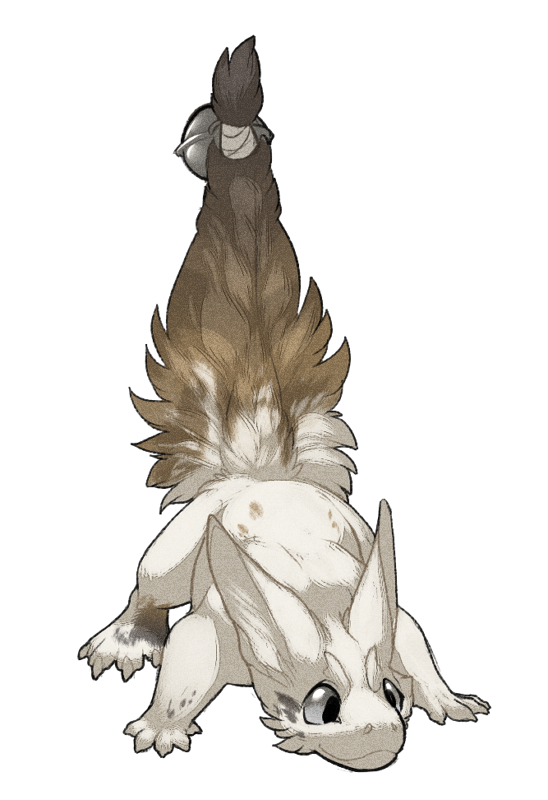 2020 ambiguous_gender brown_body brown_fur digital_media_(artwork) feral fur grypwolf kukuri simple_background solo white_background white_body white_fur