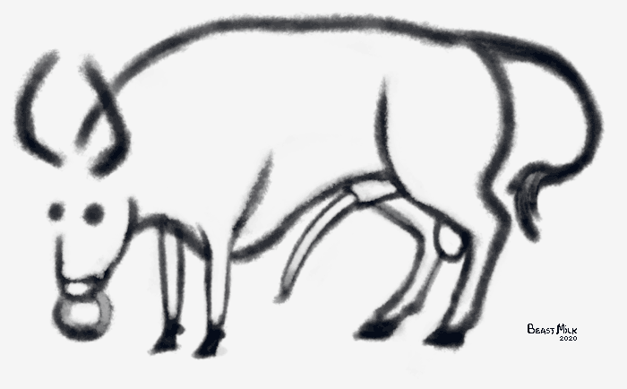 beastmilk bovid bovine cattle facial_piercing genitals horn male mammal nose_piercing nose_ring penis piercing stylish