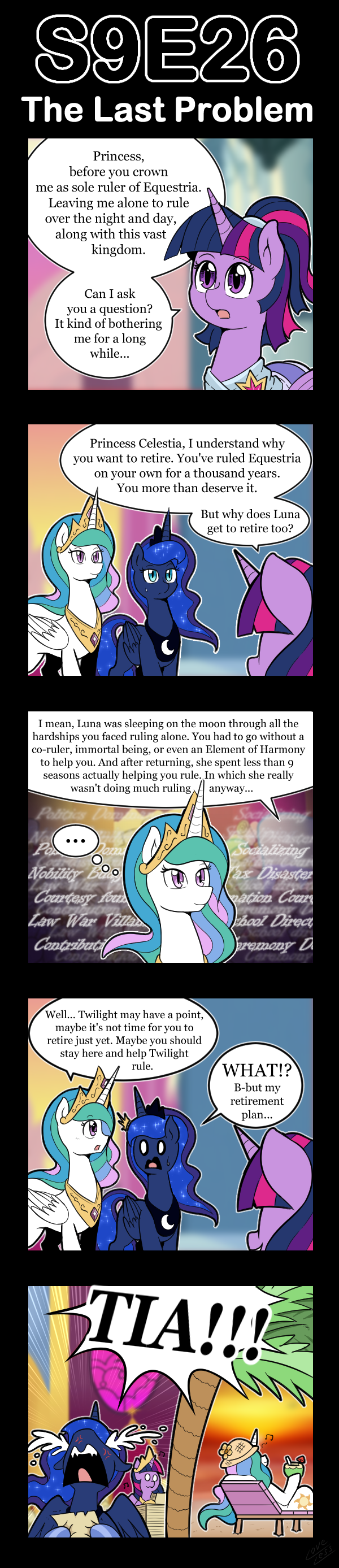 2020 absurd_res bodily_fluids comic cosmic_hair crown crying dialogue english_text equid ethereal_hair feathered_wings feathers female feral friendship_is_magic group hair hi_res horn inside jewelry looking_at_viewer mammal multicolored_hair my_little_pony necklace princess_celestia_(mlp) princess_luna_(mlp) pseudo_hair tears text twilight_sparkle_(mlp) unicorn vavacung winged_unicorn wings