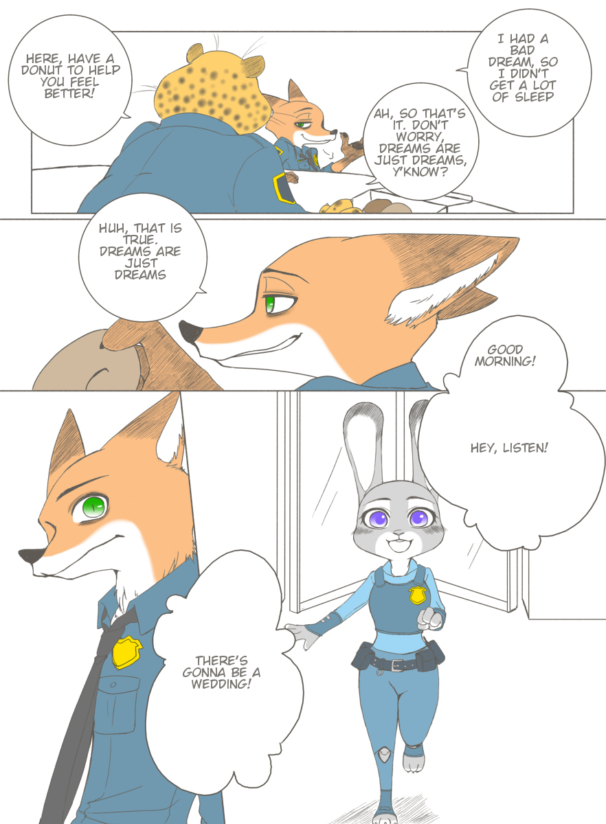 2016 alternate_version_at_source anthro benjamin_clawhauser canid canine cheetah clothed clothing comic dialogue disney edit english_text felid feline fox fully_clothed fur grey_body grey_fur hard_translated hi_res judy_hopps lagomorph leporid mammal nick_wilde orange_body orange_fur police_uniform puki rabbit red_fox speech_bubble text translated uniform zootopia