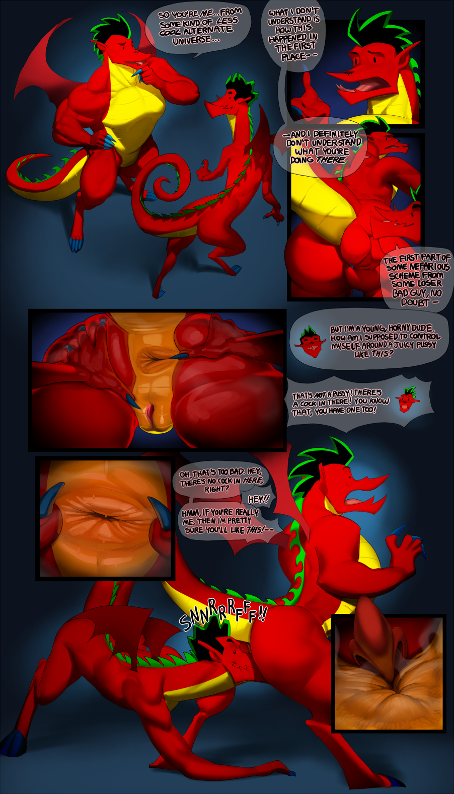american_dragon:_jake_long anus big_butt butt butt_grab butt_sniffing disney dragon duo hand_on_butt hi_res jake_long justmegabenewell male male/male red_body slit sniffing sniffing_anus spread_anus spreading square_crossover text