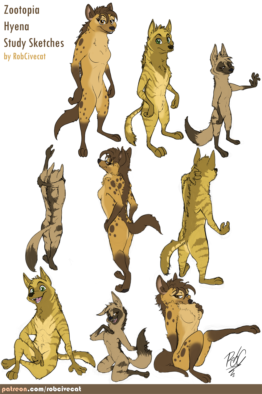 2020 aardwolf anthro arm_tuft blue_eyes breasts brown_eyes cheek_tuft chest_tuft dipstick_tail disney elbow_tufts english_text facial_markings facial_tuft fan_character featureless_breasts featureless_crotch female front_view fur gloves_(marking) group half-closed_eyes hand_on_chest head_markings head_tuft hi_res holding_tail hyaenid inner_ear_fluff knee_tuft kneeling leg_markings leg_tuft looking_at_viewer male mammal markings multicolored_tail multiple_poses narrowed_eyes neck_tuft nude open_mouth open_smile pose rear_view robcivecat signature simple_background sitting smile socks_(marking) spots spotted_body spotted_fur spotted_hyena standing stretching striped_body striped_fur striped_hyena stripes text tuft url white_background zootopia