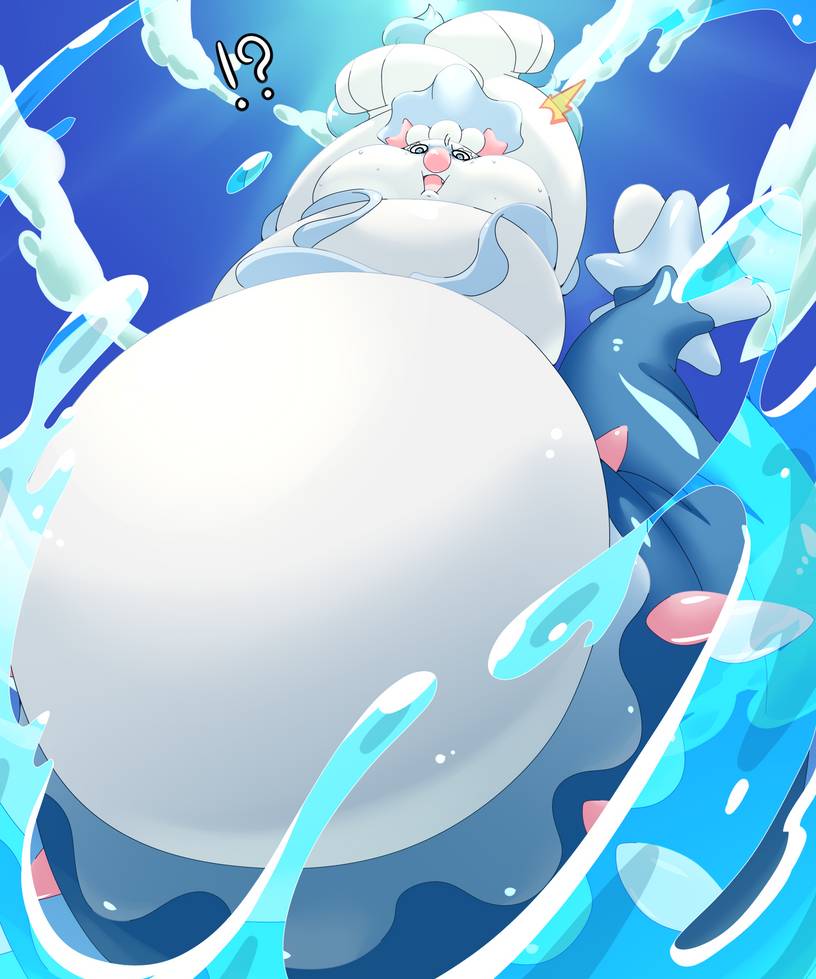 ambiguous_gender cloud confusion dlrowdog inflation mammal marine nintendo pinniped pok&eacute;mon pok&eacute;mon_(species) primarina solo video_games water