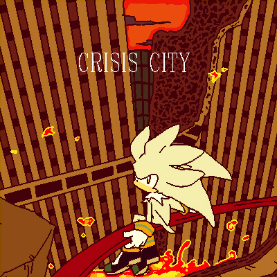 1:1 2013 aliasing anthro boots bukikobuta city clothing crisis_city english_text eulipotyphlan fire footwear fur gloves grey_body grey_fur handwear hedgehog lava low_res male mammal outside red_sky silver_the_hedgehog sitting sky solo sonic_the_hedgehog_(series) text white_body white_fur