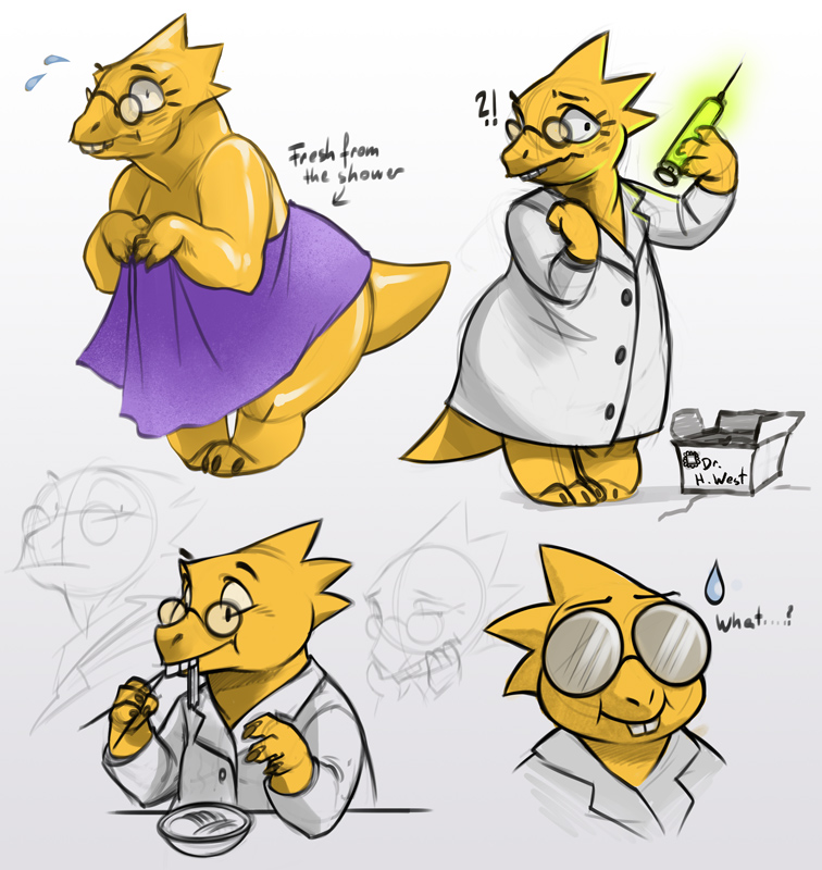 ?! after_shower alphys anthro blush buckteeth claws clothed clothing coat eating embarrassed eyewear female flat_chested food glasses lab_coat looking_at_viewer nervous noodles ramen reptile rotarr scales scalie smile solo standing surprise syringe teeth thick_tail thick_thighs topwear towel towel_only undertale video_games wet wide_eyed wide_hips yellow_body yellow_scales