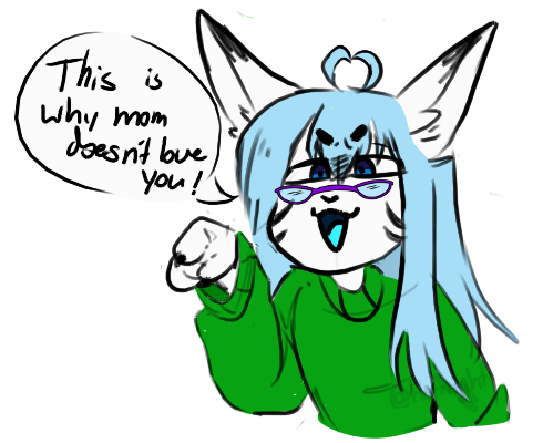 2020 alpha_channel ambigious_gender ambiguous_gender anthro blue_hair blue_tongue bust_portrait chibi clothed clothing dipstick_ears disgust eyewear felid fur gesture girly glasses green_turtleneck hair high_ears low_res mammal markings meme multicolored_ears multicolored_tail nicholas_c._corbin pantherine pince-nez pointing pointing_at_viewer portrait reaction_image siberian_tiger simple_background sketch solo sweater teal_hair tiger tongue topwear transparent_background trinity_night turtleneck white_body white_fur youtuber