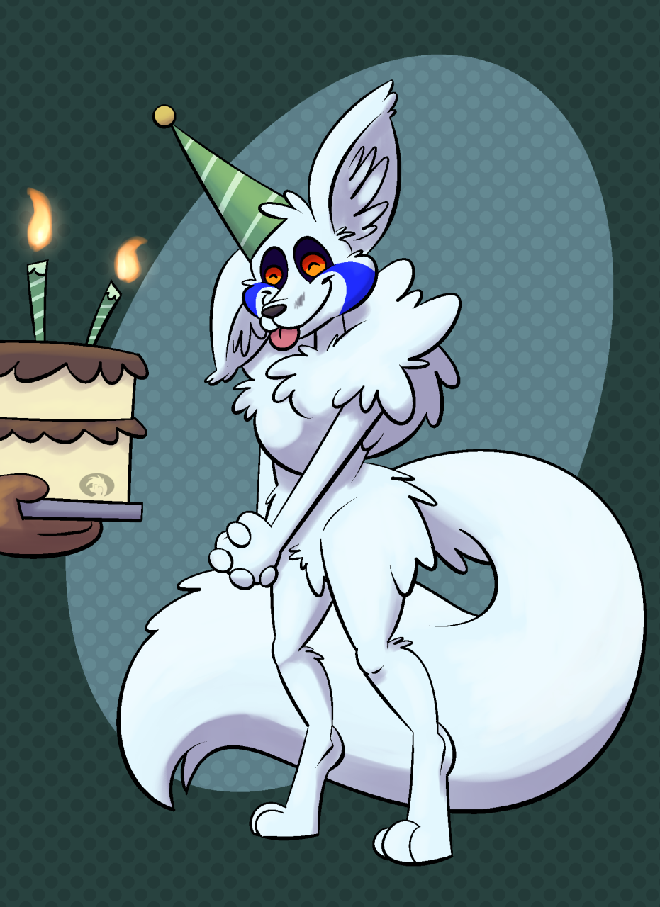 cake canid canine fennec food fox hi_res mammal trevor-fox