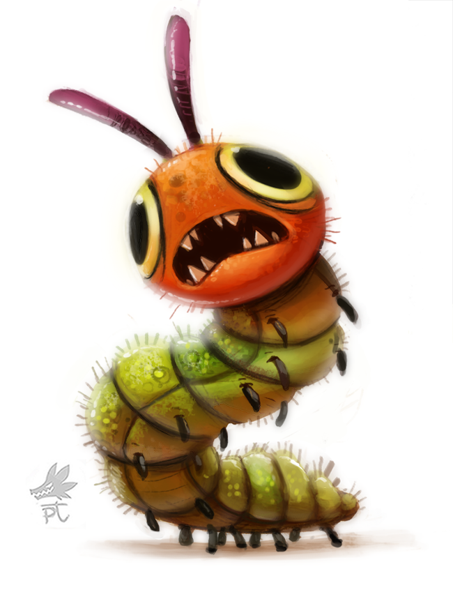 ambiguous_gender arthropod caterpillar cryptid-creations insect larva simple_background solo the_very_hungry_caterpillar