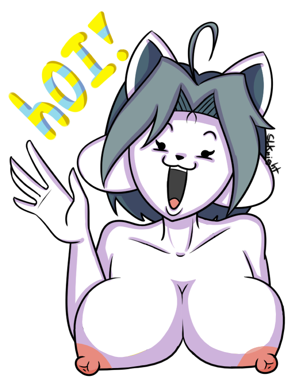 alpha_channel anthro big_breasts breasts hair huge_breasts mammal tem temmie_(undertale) undertale video_games white_body