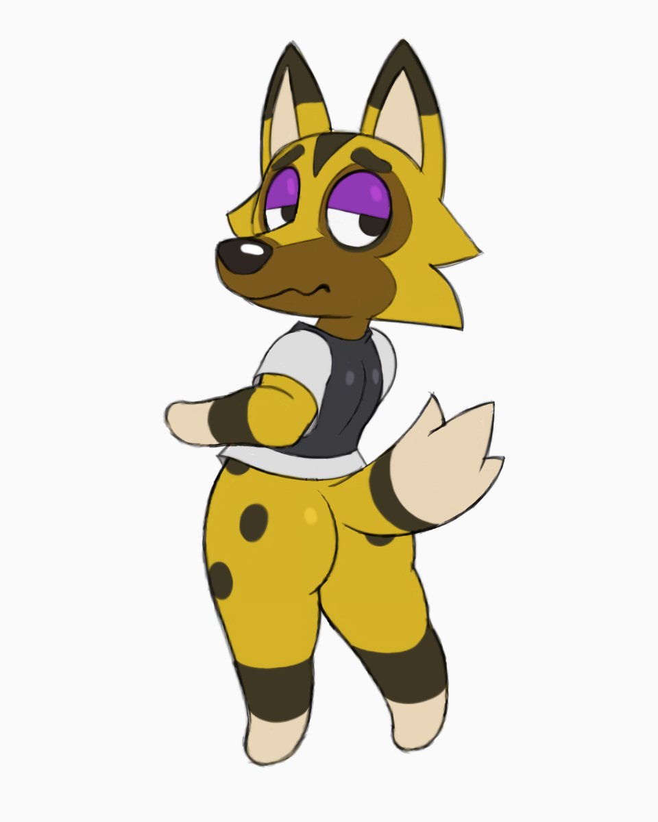 acstlu animal_crossing anthro bottomless butt canid canine canis clothed clothing fur hi_res kyle_(animal_crossing) male mammal nintendo rear_view solo video_games wolf