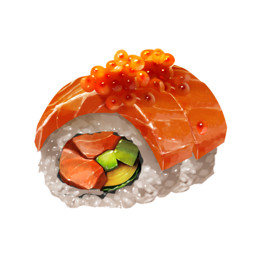 fish_(food) food food_focus no_humans original rice roe short208 sushi transparent_background vegetable