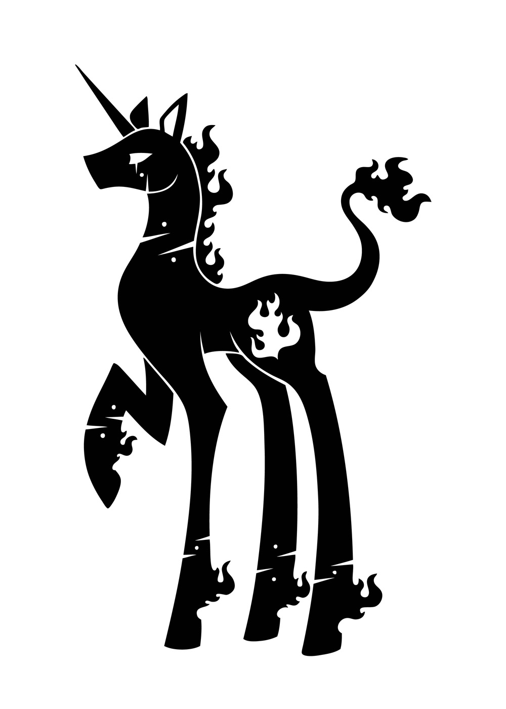 1_horn 2015 alternate_species black_and_white cutie_mark deity digital_drawing_(artwork) digital_media_(artwork) empty_eyes equid equine facial_markings feral fire flaming_fetlocks flaming_hair flaming_mane flaming_tail full-length_portrait hasbro head_markings hi_res hooves horn leg_markings long_legs male mammal markings monochrome my_little_pony neck_markings pangloss_(scp_foundation) ponification portrait pseudo_hair pseudo_mane quadruped raised_hoof scp_foundation sharp_horn side_view silhouette simple_background slim slim_feral slim_male solo standing straight_horn sunnyclockwork tail unguligrade unicorn unicorn_horn white_background