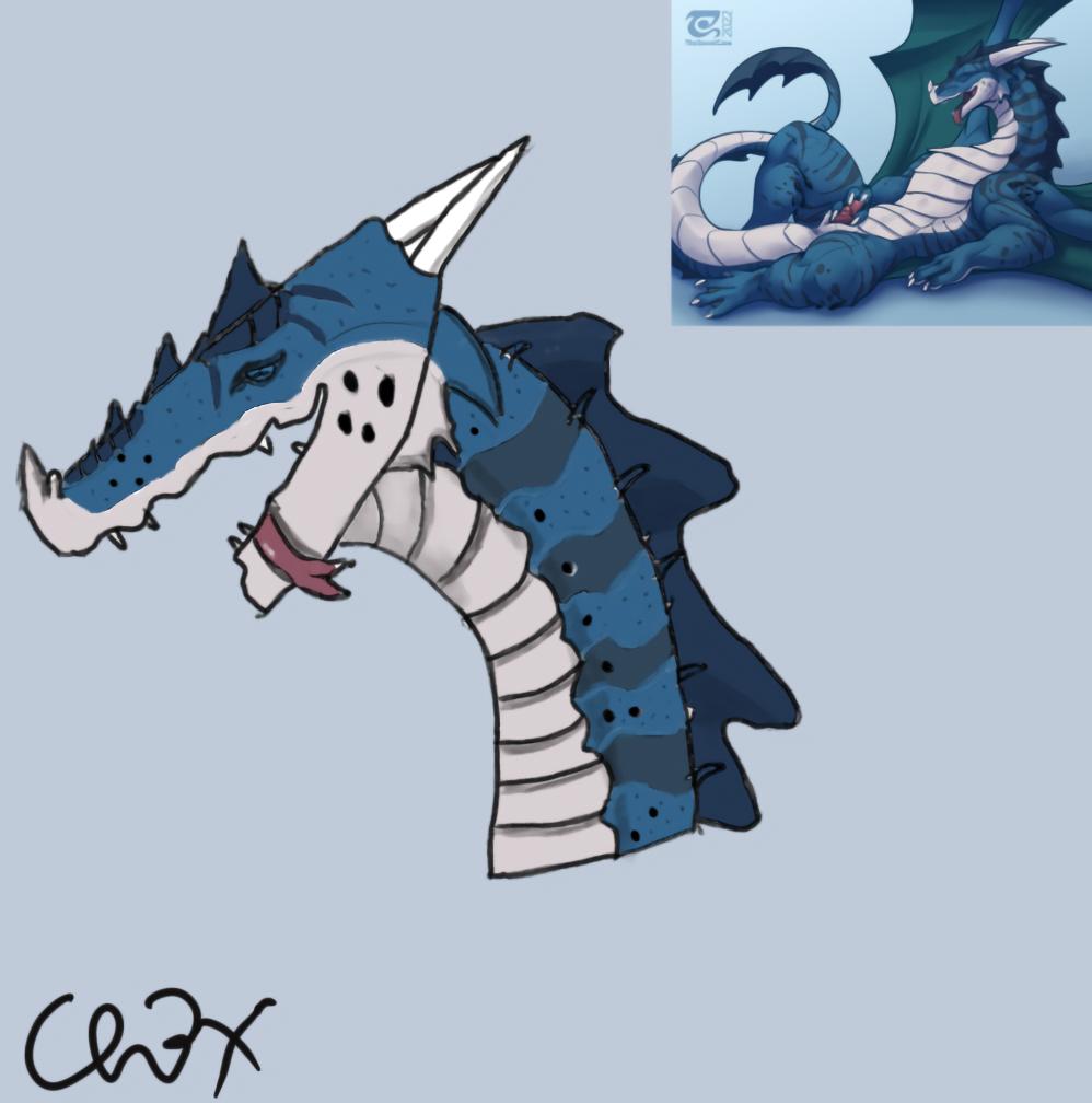 ch3f claws dragon european_mythology genitals headshot_portrait invalid_tag male mythological_creature mythological_scalie mythology penis portrait reference_image scalie signature simple_background sketch smile solo solo_focus tail tongue tongue_out western_dragon wings