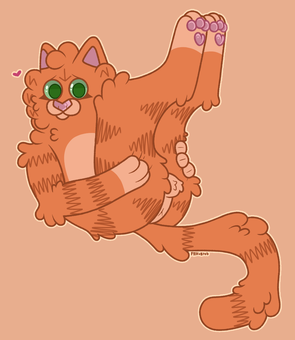 alleycat8706_(artist) anthro anus balls butt cheek_tuft domestic_cat dreamworks facial_tuft felid feline felis fluffy fluffy_tail fur fuzzy genitals glistening glistening_pawpads green_eyes head_tuft heart_symbol holding_both_legs legs_up looking_at_viewer lying male mammal markings neck_tuft on_back orange_body orange_fur pawpads presenting presenting_anus presenting_balls presenting_hindquarters puss_in_boots_(character) puss_in_boots_(dreamworks) solo squish striped_body striped_markings stripes tabby_cat tail tuft y_anus