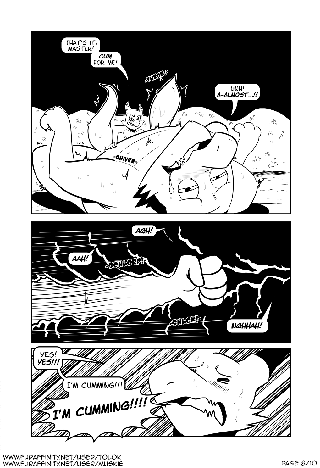 anal comic dragon feral fisting heat_(disambiguation) hi_res in_heat kobold mating_season monochrome rut size_difference tolok