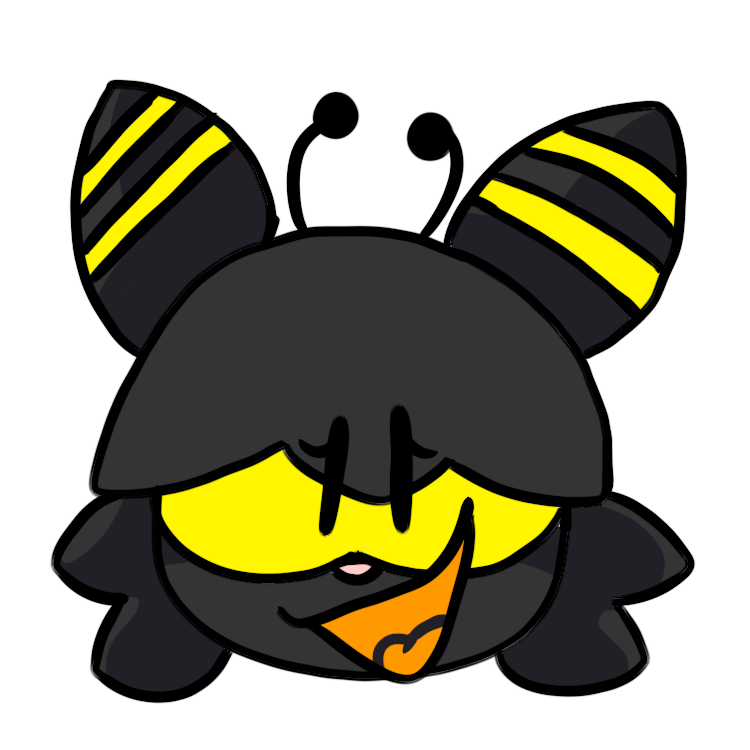anthro arthropod bee canid canine cute_expression female fox honeyfox_(turnipthebee) hybrid hymenopteran icon insect mammal sayden_draws shaded simple_eyes simple_shading smile smiling_at_viewer solo turnip_sweetmax_(turnipthebee)