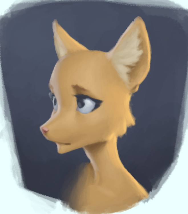 anthro bethesda_softworks black_eyes felid female fur katia_managan khajiit mammal portrait prequel solo the_elder_scrolls video_games webcomic xenoyparxi yellow_body yellow_fur