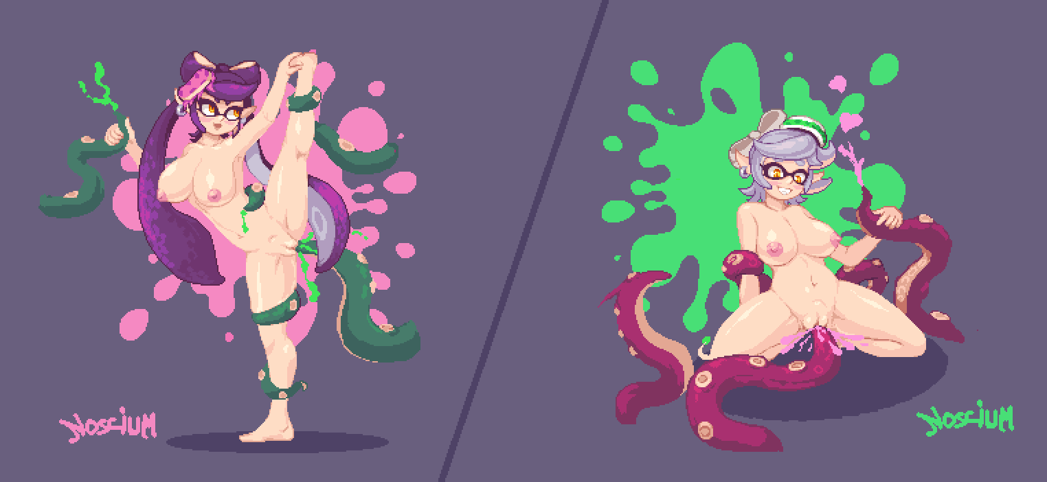 breasts callie_(splatoon) cephalopod digital_media_(artwork) female genitals humanoid inkling marie_(splatoon) marine mollusk nintendo nipples noscium nude penetration pixel pixel_(artwork) pixelated pseudo_hair pussy sex splatoon squid_sisters_(splatoon) tentacle_hair tentacle_sex tentacles vaginal vaginal_penetration video_games