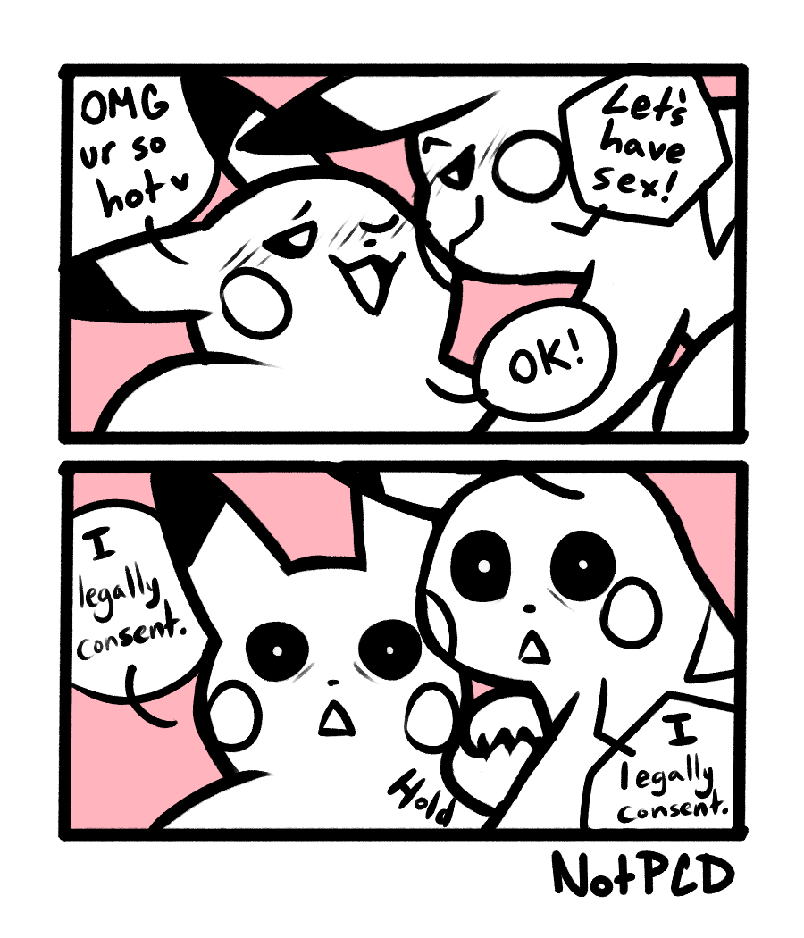 ambiguous_gender blush blush_lines comic duo feral generation_1_pokemon hand_holding looking_at_another looking_at_viewer nintendo notpcd pikachu pokemon pokemon_(species) sketch speech_bubble