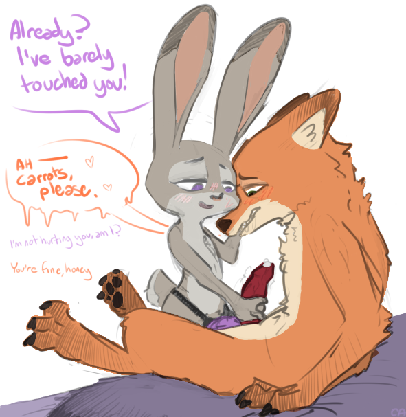 &lt;3 2016 3_toes anal anal_penetration anthro blush bodily_fluids canid canine claws color_edit colored dialogue dildo dipstick_ears disney duo edit feet female female_penetrating female_penetrating_male fox genital_fluids genitals gentle_femdom handjob judy_hopps lagomorph leporid male male/female male_penetrated mammal multicolored_ears nick_wilde nobby_(artist) pawpads paws pegging penetration penile penis precum rabbit sex sex_toy soles speech_bubble strapon toe_claws toes toying_partner zootopia