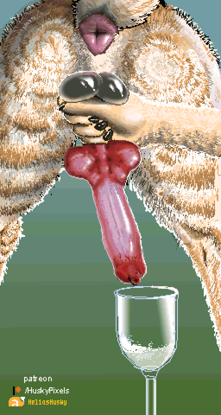 2d_animation ambiguous_gender anatomically_correct anatomically_correct_genitalia animal_genitalia animal_penis animated anus balls bodily_fluids butt canid canine canine_penis canis crotch_shot cum cum_collecting cum_in_a_cup cumshot digital_media_(artwork) duo ejaculation erection feral fur genital_fluids genitals glass helios_husky hi_res infinite_cum infinite_genital_fluids knot male male/ambiguous mammal nude offscreen_character orgasm penile penis penis_milking short_playtime squeezing squeezing_balls