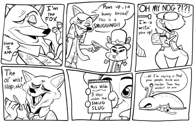 2015 anthro canid canine comic dialogue disney duo english_text fangs female fox gastropod group gun humor judy_hopps lagomorph leporid low_res male mammal mollusk monochrome mrdaco nail_file nick_wilde notebook open_mouth parody pencil_(disambiguation) pointing_gun police rabbit ranged_weapon silly_face slug speech_bubble texas text tongue weapon zootopia