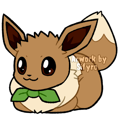 1:1 alpha_channel ambiguous_gender blitzdrachin brown_body brown_fur conditional_dnp distracting_watermark eevee feral fluffy fur loaf low_res nintendo pok&eacute;mon pok&eacute;mon_(species) scarf simple_background solo sticker transparent_background video_games watermark