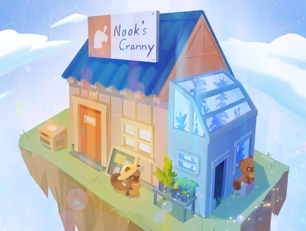 2020 animal_crossing anthro apron bread brown_body brown_fur canid canine chibi clothing crylica detailed_background duo eating food fur hat headgear headwear mammal nintendo outside raccoon_dog sitting tanuki timmy_nook tommy_nook video_games