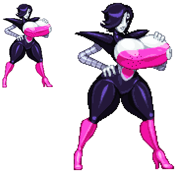 &lt;3 2020 big_breasts big_butt black_body breasts butt casetermk cleavage clothed clothing crossgender curvy_figure female footwear high_heels huge_breasts humanoid hyper hyper_breasts low_res machine mettaton mettaton_ex one_eye_obstructed pink_clothing pink_footwear pink_shoes robot robot_humanoid shoes solo undertale video_games voluptuous wide_hips