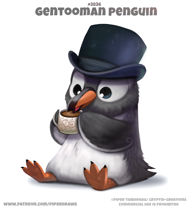 ambiguous_gender avian beverage bird black_body black_feathers blue_eyes claws clothing cryptid-creations cup drinking english_text feathers feral gentoo_penguin hat headgear headwear humor penguin pun simple_background sitting solo tea tea_cup text top_hat url visual_pun white_background white_body white_feathers