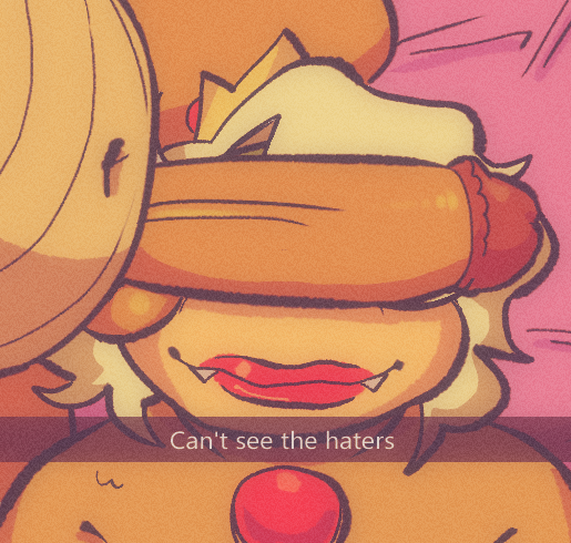 anthro balls bowser can't_see_the_haters duo female genitals gynomorph_(lore) humanoid_genitalia humanoid_penis koopa lavabath lipstick makeup male male/female mario_bros meme nina_(lavabath) nintendo penis penis_on_face scalie selfie these_aren't_my_glasses video_games