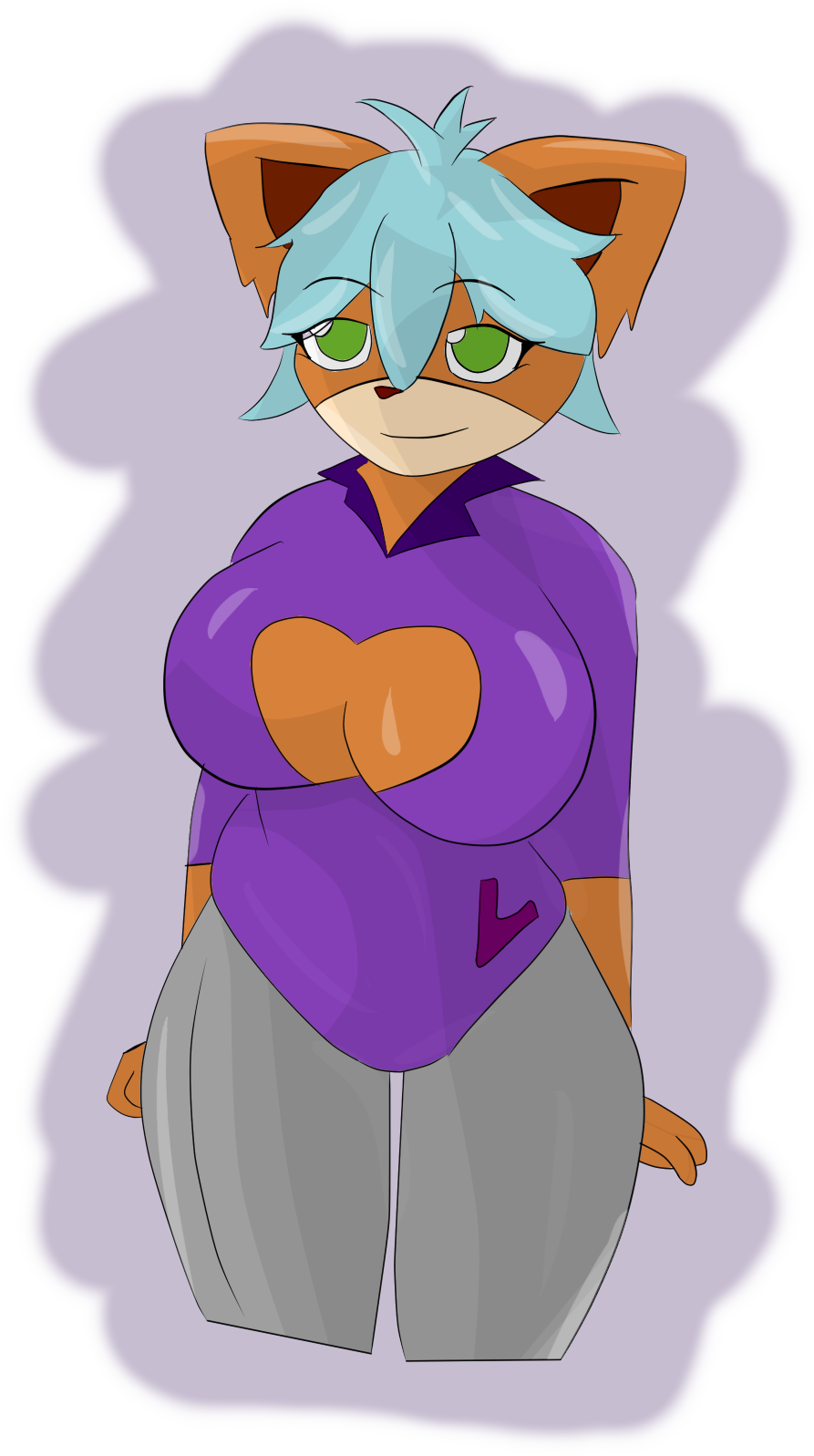 alpha_channel anthro bandicoot big_breasts breasts cute_face female hi_res lakie_(mrschllyay) mammal marsupial mrschllyay smug solo