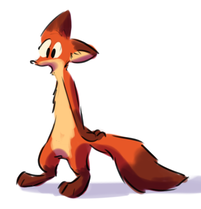 2019 anthro bernie-buddy brown_body brown_fur canid canine featureless_crotch fox fur mammal nude orange_body orange_fur red_fox simple_background solo standing white_background