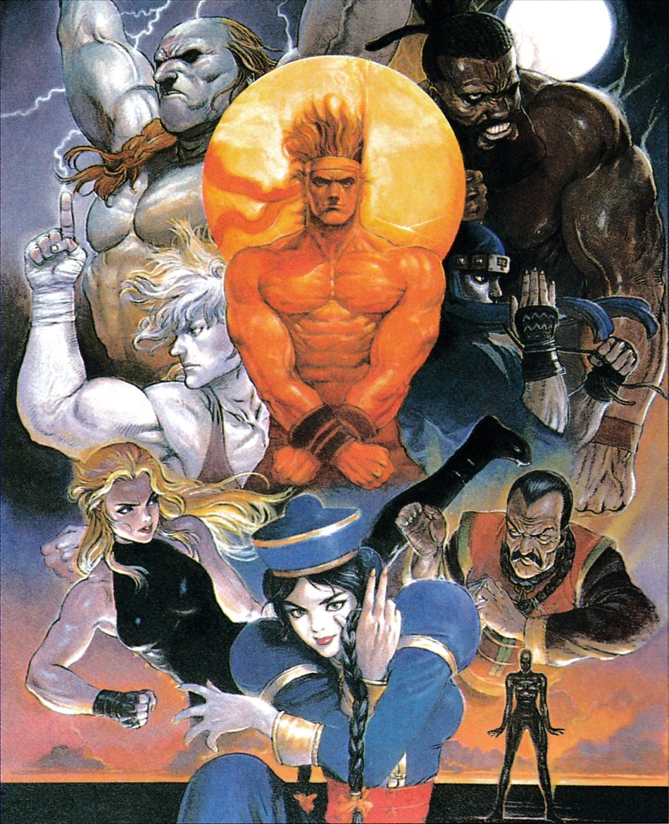 1990s_(style) 3girls 6+boys abs beard blonde_hair bodysuit braid breasts chinese_clothes commentary crossed_arms dark_skin dural english_commentary facial_hair fighting_stance hair_over_shoulder hairlocs hat headband index_finger_raised jacky_bryant jeffry_mcwild kage-maru lau_chan medium_breasts metal_skin multiple_boys multiple_girls muscle muscular_female ninja official_art oldschool pai_chan pectorals pose sarah_bryant sega shirtless single_braid terada_katsuya third-party_source very_dark_skin virtua_fighter wolf_hawkfield yuki_akira