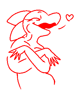 &lt;3 anthro crossed_arms female fingers lizard looking_down low_res pheronoa reptile rime_the_vixen scalie simple_background sketch smile smug solo