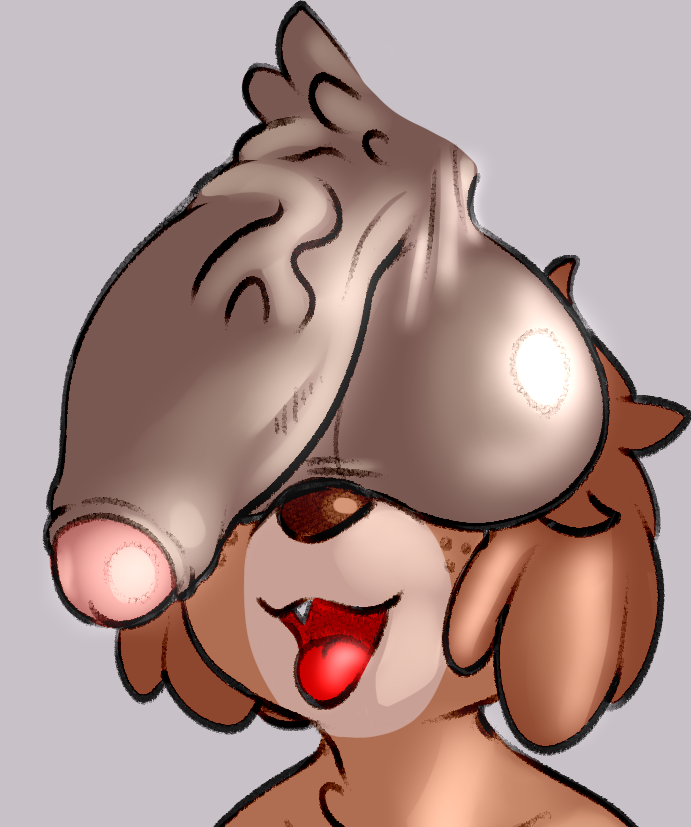 ahegao animal_crossing anthro ball_tuft balls balls_on_face canid canine canis digby_(animal_crossing) domestic_dog duo frumples genitals humanoid_genitalia humanoid_penis looking_pleasured male male/male mammal meme nintendo open_mouth penis shih_tzu tea_bagging these_aren't_my_glasses tongue tongue_out toy_dog tuft vein veiny_penis video_games
