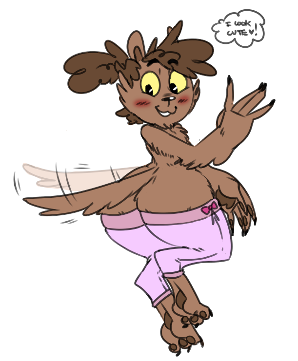 anthro big_butt blush brown_body brown_fur butt canid canine clothing dialogue digitigrade fur legwear male mammal mhdrawin solo tailwag thick_thighs thigh_highs thought_bubble wally_(mhdrawin) were werecanid werecanine werewolf wide_hips
