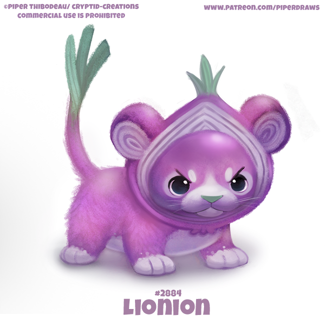 ambiguous_gender angry black_eyes cryptid-creations english_text felid feral food food_creature fur green_body humor lion mammal onion pantherine plant pun purple_body purple_fur simple_background solo text url vegetable visual_pun whiskers white_background
