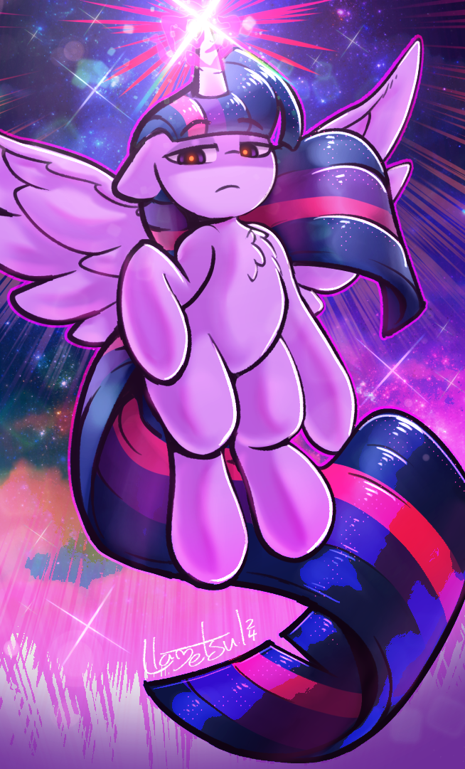 chest_tuft equid equine feathered_wings feathers female friendship_is_magic frown fur hasbro hooves horn llametsul looking_at_viewer magic mammal mutlicolored_hair my_little_pony pupils purple_body purple_feathers purple_fur solo tuft twilight_sparkle_(mlp) winged_unicorn wings