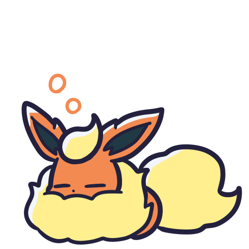 2023 alpha_channel ambiguous_gender digital_media_(artwork) eeveelution endwl eyes_closed feral flareon fur generation_1_pokemon low_res neck_tuft nintendo orange_body orange_fur pokemon pokemon_(species) sleeping solo tail tuft yellow_body yellow_fur