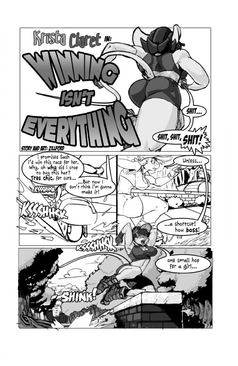 ! ... ? anthro black_border black_eyes black_hair border bottomwear breasts buckteeth butt city cleavage clothed clothing cloud cloudscape comic detailed_background english_text eyebrows eyelashes female gloves hair handwear hat headgear headwear hi_res inline_skates krista_(zillford) mammal marathon monochrome mouse murid murine nipple_outline open_mouth park pavement rodent shirt shorts simple_background skating sky solo sport stressed tank_top teeth text tongue topwear traditional_media_(artwork) tree white_background zillford