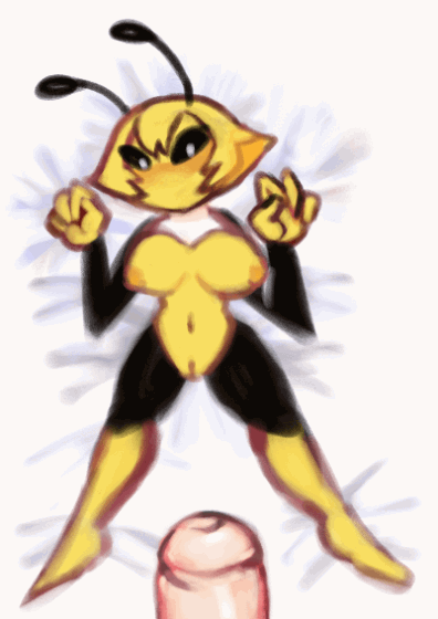 abdominal_bulge animated antennae_(anatomy) anthro anthro_penetrated arthropod balls bea_(pester) bed_sheet bedding bee big_breasts black_sclera blinking blonde_hair blush bodily_fluids breast_jiggle breasts breathing colored cum cum_in_pussy cum_inside duo female first_person_view flushed genital_fluids genitals hair human human_on_anthro human_penetrating human_penetrating_anthro humanoid_genitalia hymenopteran insect interspecies larger_human larger_male macro male male/female male_pov mammal micro micro_on_macro penetration penis pester ridiculous_fit short_playtime size_difference smaller_anthro smaller_female tongue tongue_out
